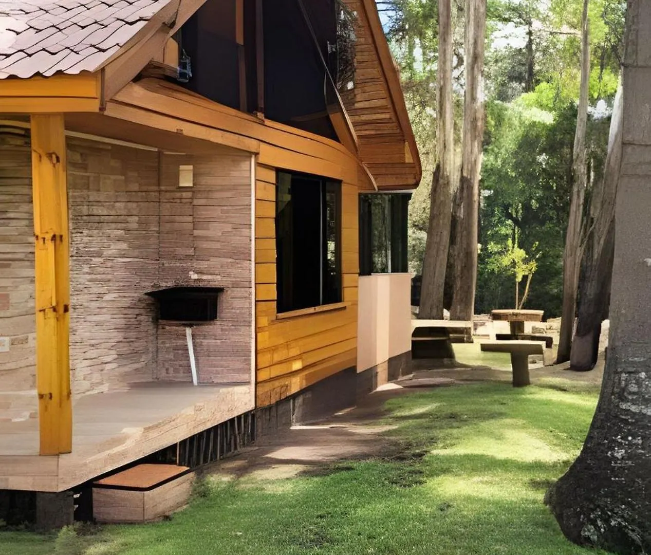 Cabana Pequeno Bosque C/Jacuzzi São Joaquim 0*,